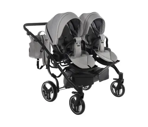 Junama Basic Duo 06 Grey Mist Dvīņu rati 2in1