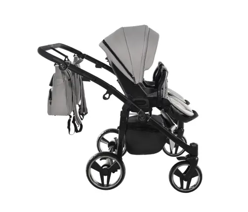 Junama Basic Duo 06 Grey Mist Dvīņu rati 2in1