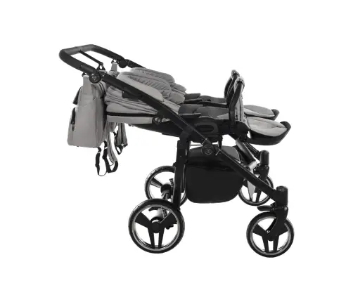 Junama Basic Duo 06 Grey Mist Dvīņu rati 2in1