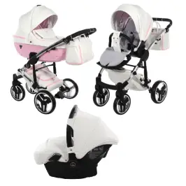 Junama Candy 01 Pink Bērnu rati 3in1