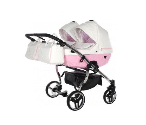 Junama Candy Duo 01 Pink Dvīņu rati 2in1