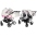 Junama Candy Duo 01 Pink Dvīņu rati 2in1