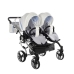 Junama Candy Duo 02 Blue Dvīņu rati 2in1