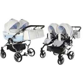 Junama Candy Duo 02 Blue Dvīņu rati 2in1