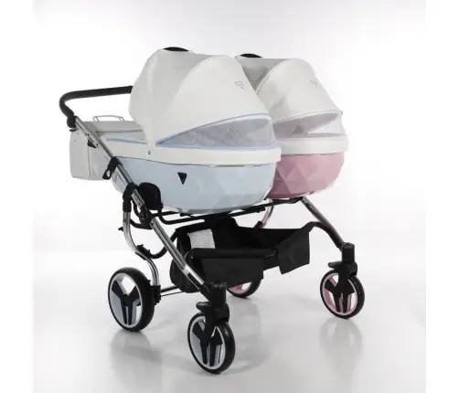 Junama Candy Duo Pink / Blue Dvīņu rati 3in1