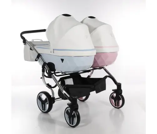 Junama Candy Duo Pink / Blue Dvīņu rati 3in1