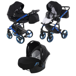 Junama Diamond Individual 02 Blue Bērnu rati 3in1