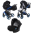 Junama Diamond Individual 02 Blue Bērnu rati 3in1