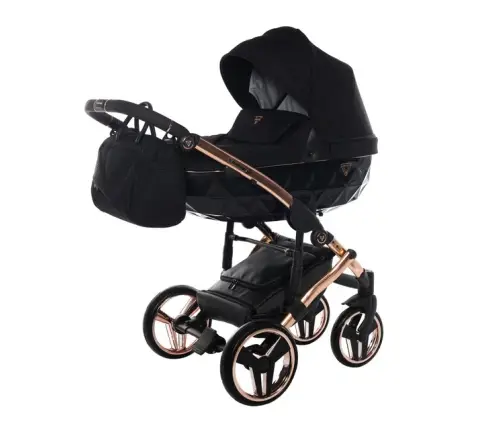 Junama Diamond Individual 03 Black rose gold Bērnu rati 2 in 1