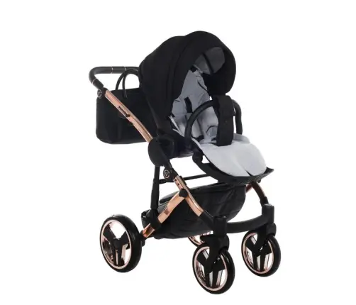 Junama Diamond Individual 03 Black rose gold Bērnu rati 2 in 1