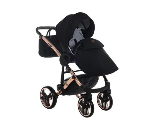Junama Diamond Individual 03 Black rose gold Bērnu rati 2 in 1