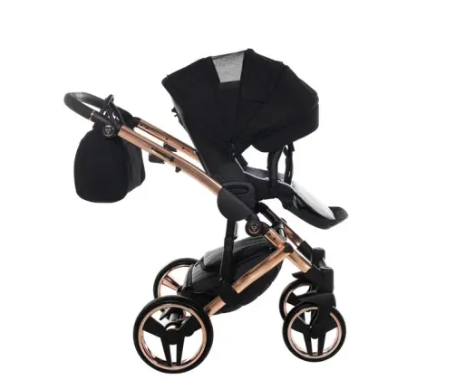 Junama Diamond Individual 03 Black rose gold Детская коляска 3in1