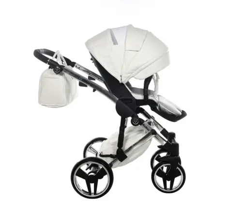 Junama Diamond Individual 05 White silver Bērnu rati 2 in 1