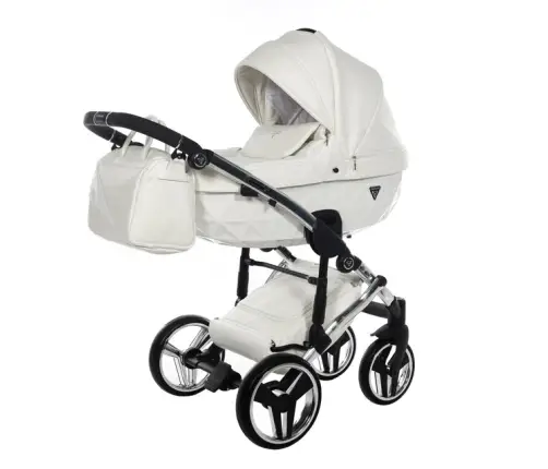 Junama Diamond Individual 05 White silver Bērnu rati 2 in 1