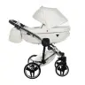 Junama Diamond Individual 05 White silver Bērnu rati 3in1