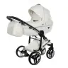 Junama Diamond Individual 05 White silver Bērnu rati 3in1