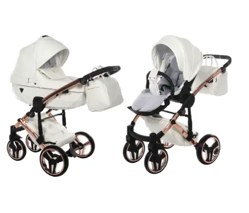 Junama Diamond Individual 06 White rose gold Детская коляска 2 в 1