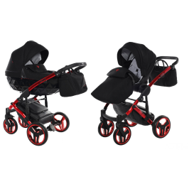 Junama Diamond Individual 2in1 01 Red Bērnu rati 2 in 1