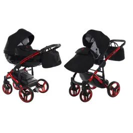 Junama Diamond Individual 2in1 01 Red Bērnu rati 2 in 1