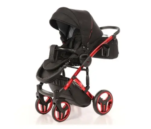 Junama Diamond Individual 2in1 01 Red Bērnu rati 2 in 1