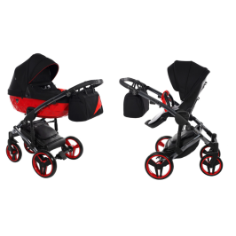 Junama Diamond S-Line 2in1 col. 01 Red Bērnu rati 2 in 1