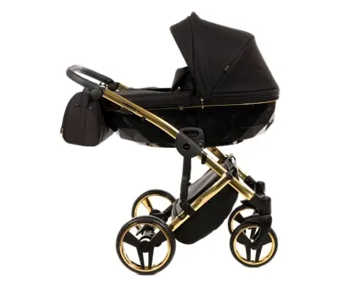 Junama Diamond S-Line 2in1 col. 02 Black Bērnu rati 2 in 1