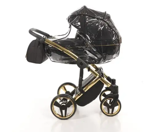 Junama Diamond S-Line 2in1 col. 02 Black Bērnu rati 2 in 1