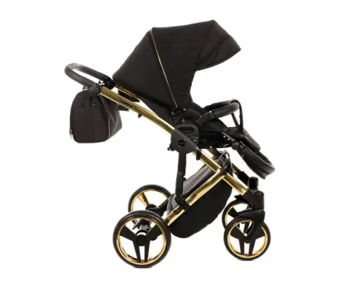 Junama Diamond S-Line 2in1 col. 02 Black Bērnu rati 2 in 1