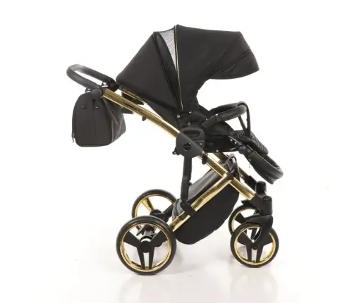 Junama Diamond S-Line 2in1 col. 02 Black Bērnu rati 2 in 1