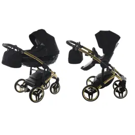 Junama Diamond S-Line 2in1 col. 02 Black Bērnu rati 2 in 1