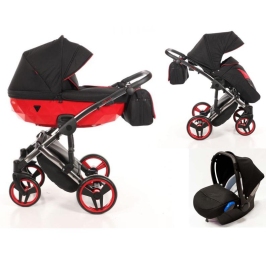 Junama Diamond S-Line 3in1 col. 01 Red Bērnu rati 3 in 1