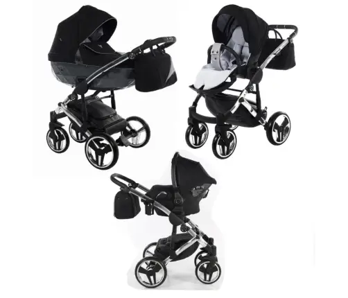 Junama Diamond S-Line 3in1 col. 03 Grey Bērnu rati 3 in 1