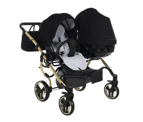 Junama Diamond S-Line Duo 02 Black Gold Dvīņu rati 2in1