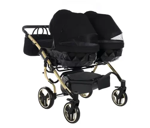 Junama Diamond S-Line Duo 02 Black Gold Dvīņu rati 2in1