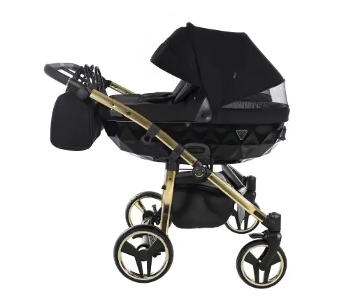 Junama Diamond S-Line Duo 02 Black Gold Dvīņu rati 2in1