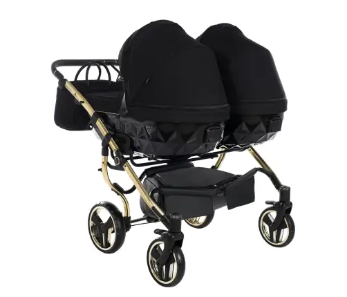 Junama Diamond S-Line Duo 02 Black Gold Dvīņu rati 2in1