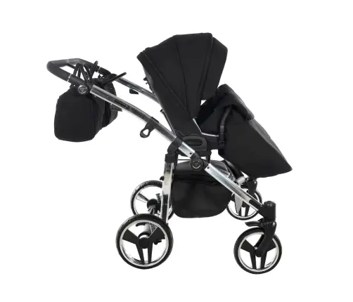 Junama Diamond S-Line Duo 03 Black Grey Dvīņu rati 3in1