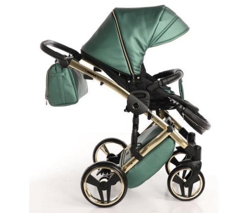 Junama Fluo Line Col.02 Green gold Bērnu rati 2in1