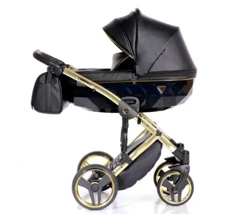 Junama Fluo Line Col.04 Black gold Детская коляска 3 в 1