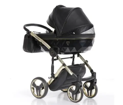 Junama Fluo Line Col.04 Black gold Детская коляска 3 в 1