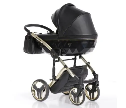 Junama Fluo Line Col.04 Black gold Детская коляска 3 в 1