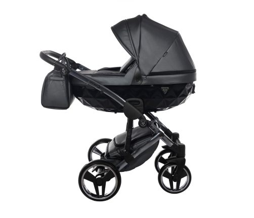Junama Fluo Line Col.05 Anthracite Bērnu rati 2in1
