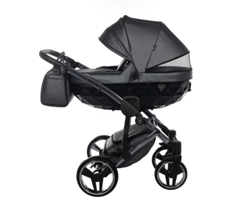 Junama Fluo Line Col.05 Anthracite Bērnu rati 2in1