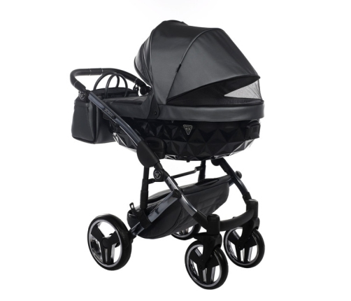 Junama Fluo Line Col.05 Anthracite Bērnu rati 2in1
