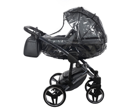 Junama Fluo Line Col.05 Anthracite Bērnu rati 2in1