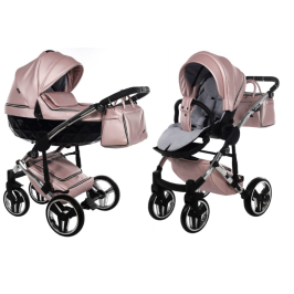 Junama Fluo Line Col.06 Pink Bērnu rati 2in1