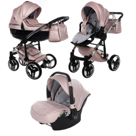 Junama Fluo Line Col.06 Pink Bērnu rati 3in1