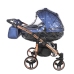 Junama Fluo Line Duo 01 Navy Blue Rose Gold Dvīņu rati 2in1