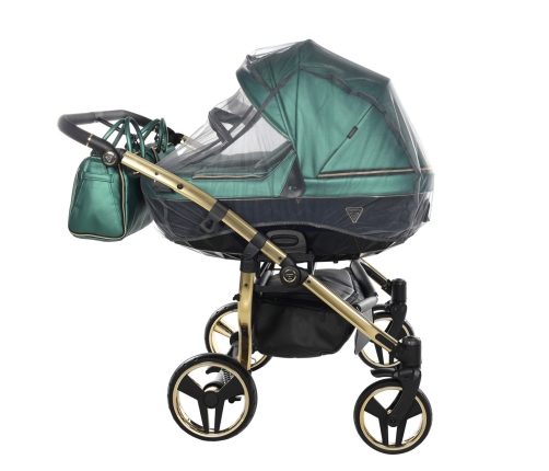 Junama Fluo Line Duo 02 Green Gold Dvīņu rati 2in1