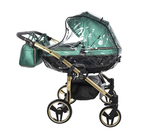Junama Fluo Line Duo 02 Green Gold Dvīņu rati 2in1